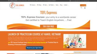 
                            7. TEFL Express: TEFL Courses - TEFL Jobs - TEFL Accreditation - Tefl Express Portal