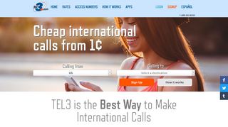 
                            1. TEL3 | Cheap Prepaid International Calls