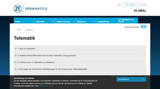 
                            3. Telematik - OPENMATICS - ZF Aftermarket - ZF Friedrichshafen AG - Openmatics Portal