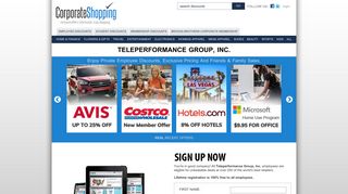 
                            3. Teleperformance Group, Inc. Employee Discounts, Employee ... - Teleperformance Corporate Perks Portal