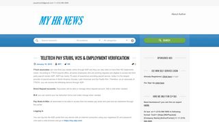 
                            3. TeleTech Pay Stubs, W2s & Employment Verifications | My HR News - Teletech Former Employee Portal