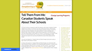 
                            10. Tell Them From Me: Canadian Students Speak About Their ... - Tell Them From Me Portal