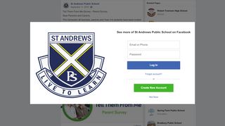 
                            9. Tell Them From Me Survey - Parent Survey... - St Andrews ... - Tell Them From Me Portal