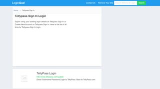 
                            4. Tellypass Sign In Login or Sign Up - Tellypass Portal