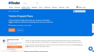 
                            7. Telstra Prepaid Plans & Offers January 2020 | finder.com.au - Telstra Mobile Recharge Portal