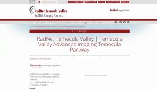 
                            4. Temecula Valley Advanced Imaging Temecula Parkway | CA | RadNet ... - Temecula Valley Imaging Portal