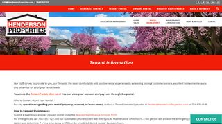 
                            7. Tenant Resources and Information from Henderson Properties - Henderson Property Management Tenant Portal
