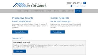 
Tenant Services | Property Frameworks
