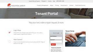 
                            2. Tenants - Westrom Group Property Management - Westrom Group Tenant Portal