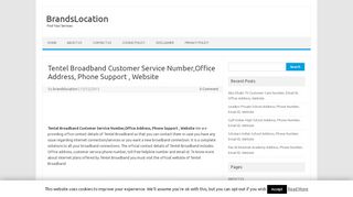 
                            5. Tentel Broadband Customer Service Number,Office Address ... - Tentel Portal