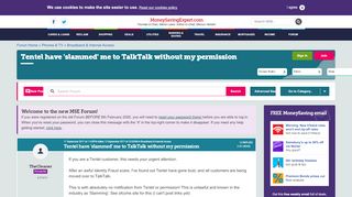 
                            9. Tentel have 'slammed' me to TalkTalk without my permission ... - Tentel Portal