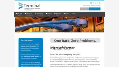 Terminal IT Support  Boston  Flat Rate IT Services