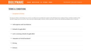 
                            5. Terms And Conditions - Bullymake Box - A Dog Subscription ... - Bullymake Sign In