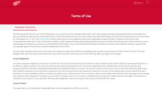 Terms And Conditions | Detroit Red Wings Account Manager - Detroit Red Wings Season Ticket Holder Portal