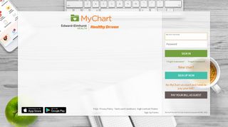 Terms and Conditions - MyChart - Login Page - Edward ... - Mychart Dupage Login