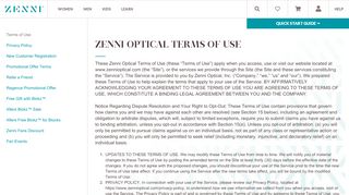 
                            7. Terms and Conditions | Zenni Optical - Www Zennioptical Com Portal