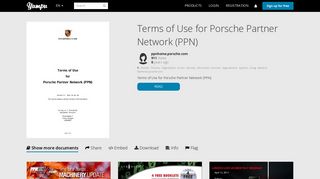 
                            8. Terms of Use for Porsche Partner Network (PPN) - Yumpu - Porsche Ppn Login