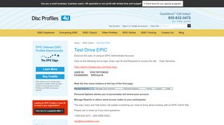 
                            5. Test Drive EPIC | Learn Administrator Account - Disc Profiles 4u - Https Admin Inscape Epic Com Portal Aspx