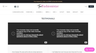 
                            7. TESTIMONIALS – True Fashionistas - True Fashionistas Consignor Portal