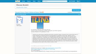 
Tetris - Discuss Scratch  
