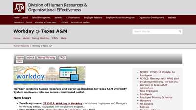 Texas A&M University - Workday @ Texas A&M - Division of ...