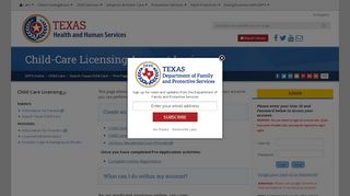 
                            3. Texas Child-Care Licensing Account Login - Childcare Portal