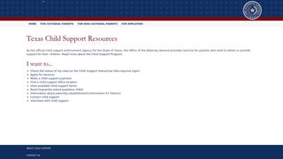 Texas Child Support Resources
