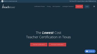
                            2. Texas Online Teacher Certification - iteachTEXAS