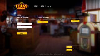 Texas Roadhouse Online Ordering - Login