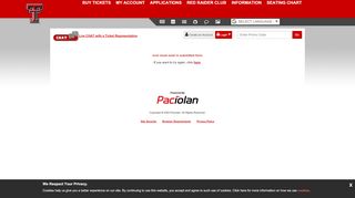 
Texas Tech Athletics | Online Ticket Office | My Account
