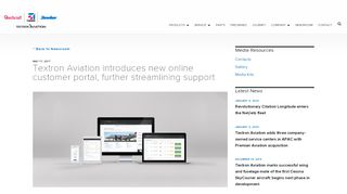 
Textron Aviation introduces new online customer portal, further ...
