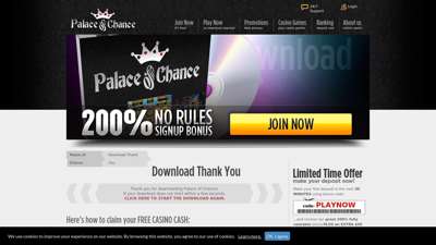 Thank you for downloading Palace of Chance!