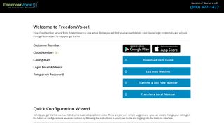 
                            3. Thank you for your order! | CloudNumber by FreedomVoice® - Freedomvoice Weblink Portal