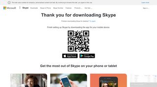 
                            4. Thanks for downloading Skype - Skype Sign Up Download