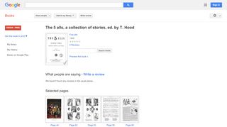 
                            7. The 5 alls, a collection of stories, ed. by T. Hood - Mit Portal Ams