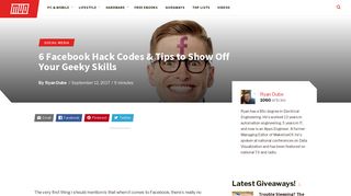 
                            8. The 6 Best Facebook Hacks to Show Off Your Geeky Skills - Facebook Login Hack Code