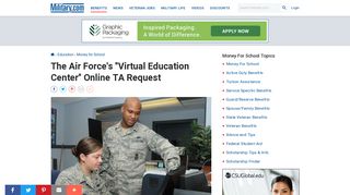 
The Air Force's "Virtual Education Center" Online TA Request | Military ...
