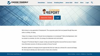 
                            7. The Altucher Report - Choose Yourself Financial - James Altucher Report Portal