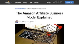 
The Amazon Affiliate Business Model Explained - Empire ...  
