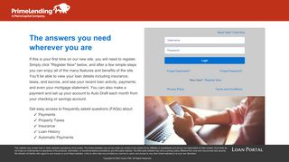 
                            4. The answers you need wherever you are If this is your first ... - Prime Lending Loan Administration Login