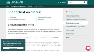 
                            5. The application process - Stockport Council - Stockport Planning Portal