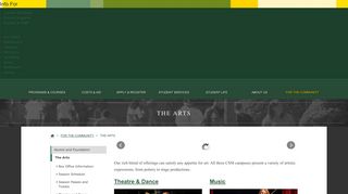 
                            6. The Arts - College of Southern Maryland - Csmd Blackboard Portal