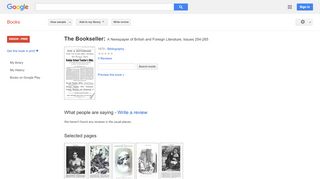 
                            8. The Bookseller: A Newspaper of British and Foreign Literature - Anet Baci Login