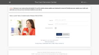 
                            4. The Card Services Center: New Look! New Credentials ... - New Look Card Portal