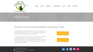 
                            2. The Care Group, PC Patient Portal - Caregroup Portal