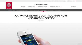 
                            3. The CARWINGS® App for Nissan Leaf | Nissan USA - My Nissan Leaf Portal