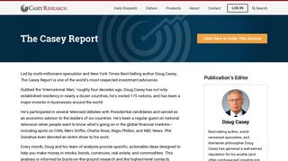 
                            2. The Casey Report - Casey Research - The Casey Report Login