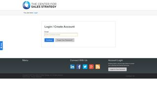 
                            7. The Center For Sales Strategy - Resources > Login - Olc Portal