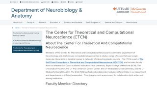 The Center for Theoretical and Computational Neuroscience (CTCN ... - Bcm Self Service Portal