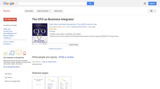 
                            4. The CFO as Business Integrator - Business Integrator Online Portal